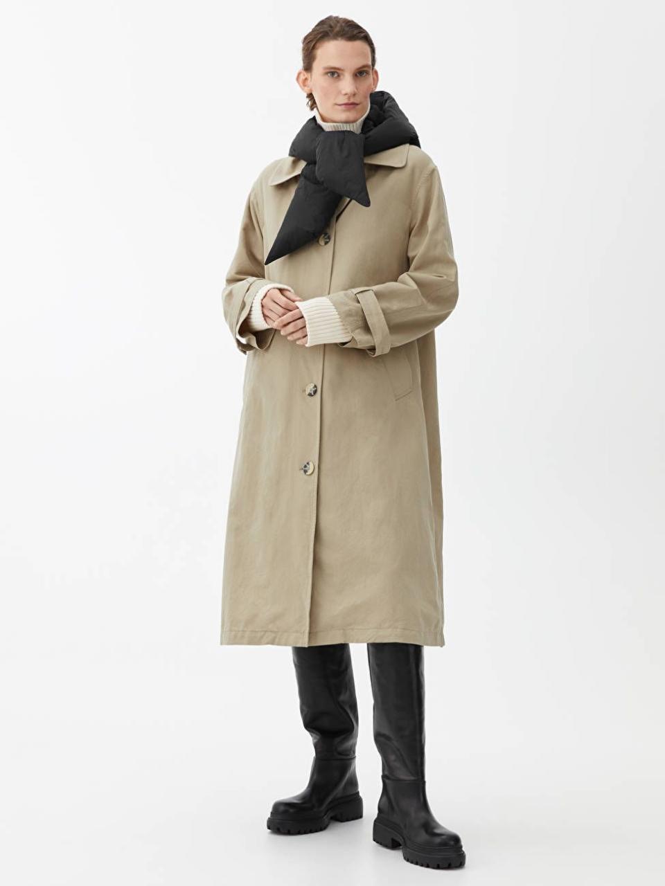 19) Oversized Linen Blend Coat