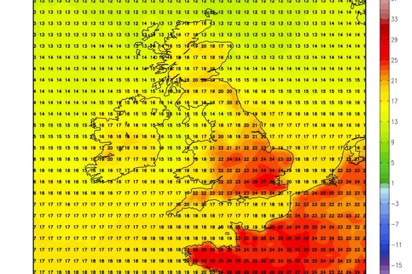 A weather map for July 11