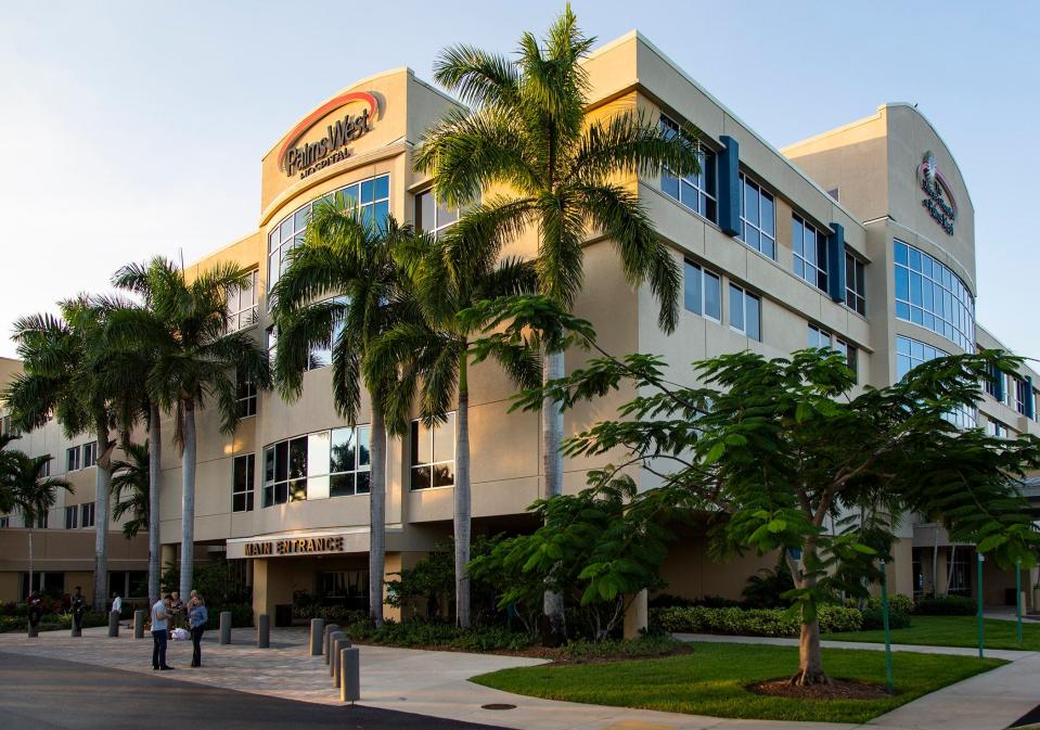 Palms West Hospital in Royal Palm Beach, Florida on November 9, 2018.