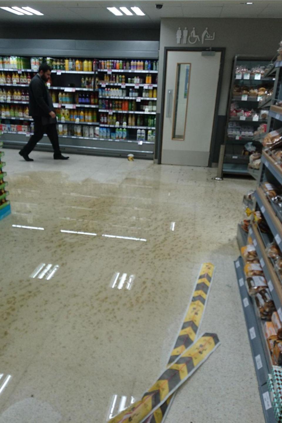 Sewage: Shoppers were left with a nasty smell. (Joshua)