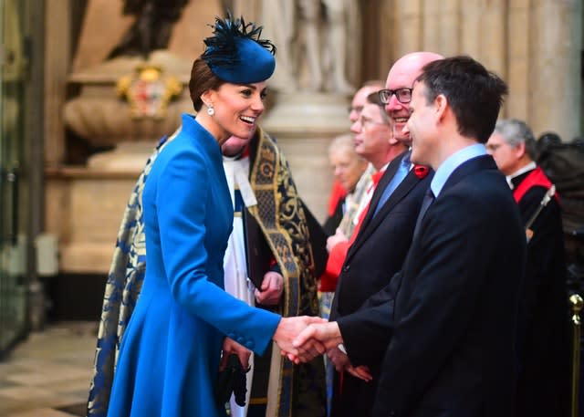 Duchess of Cambridge at Anzac Day service