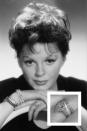 <p>Garland had a pear-shaped diamond ring.</p>