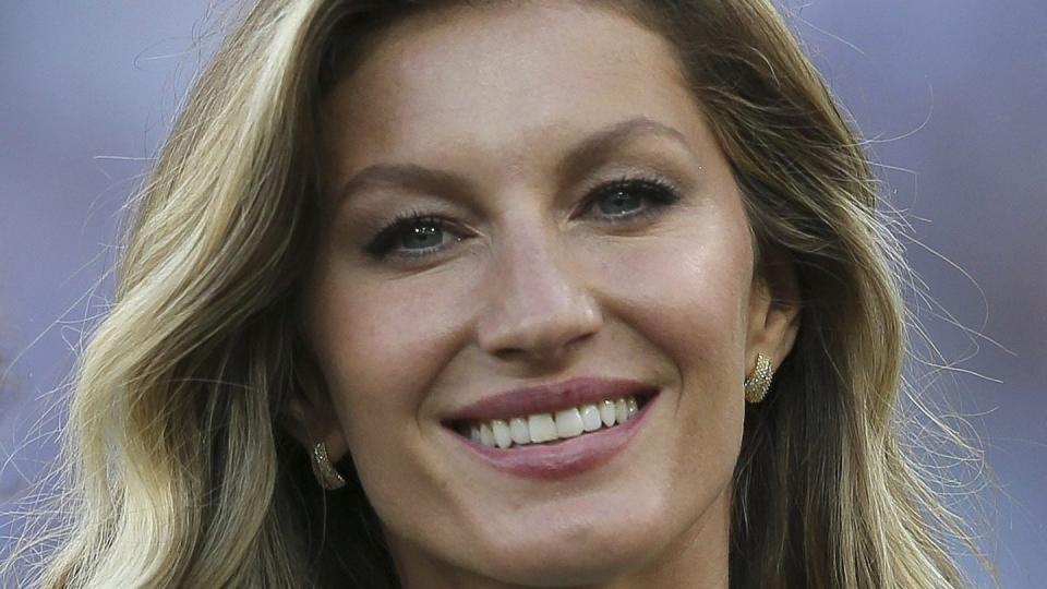 Gisele Bündchen hatte Grund zum Lachen. Foto: Marcelo Sayao