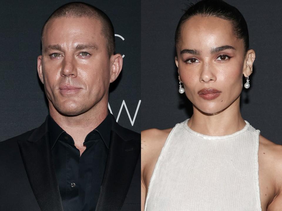 Channing Tatum and Zoë Kravitz photographed separately in September 2023.