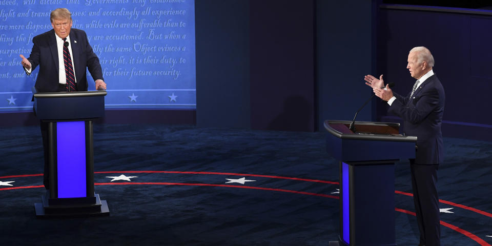 First Presidential Debate Between Donald Trump And Democratic Candidate Joe Biden (Kevin Dietsch / Bloomberg via Getty Images)