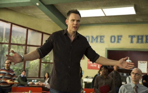 Joel McHale and Jim Rash in "Community"<p>Justin Lubin/NBC</p>