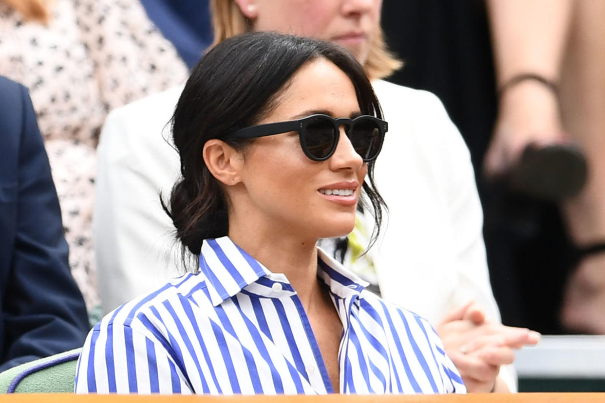 Hat stets einen zielgerichteten Griff für das beste Outfit: Herzogin Meghan. (Bild: Getty Images/Clive Mason)