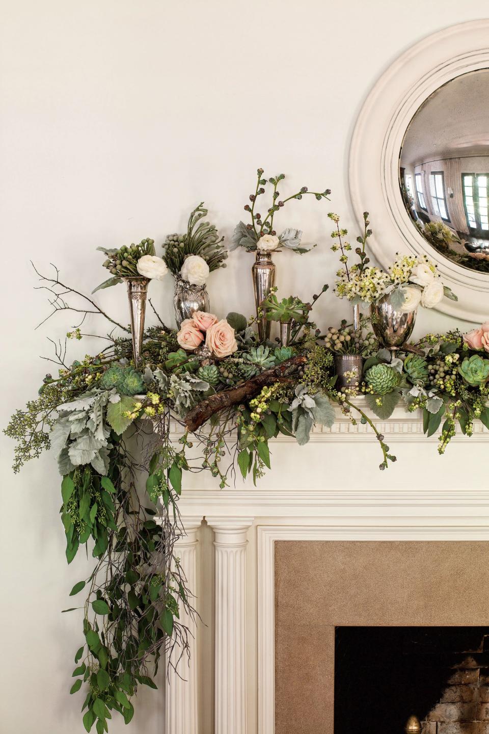 Top Your Mantel with Winter Blooms