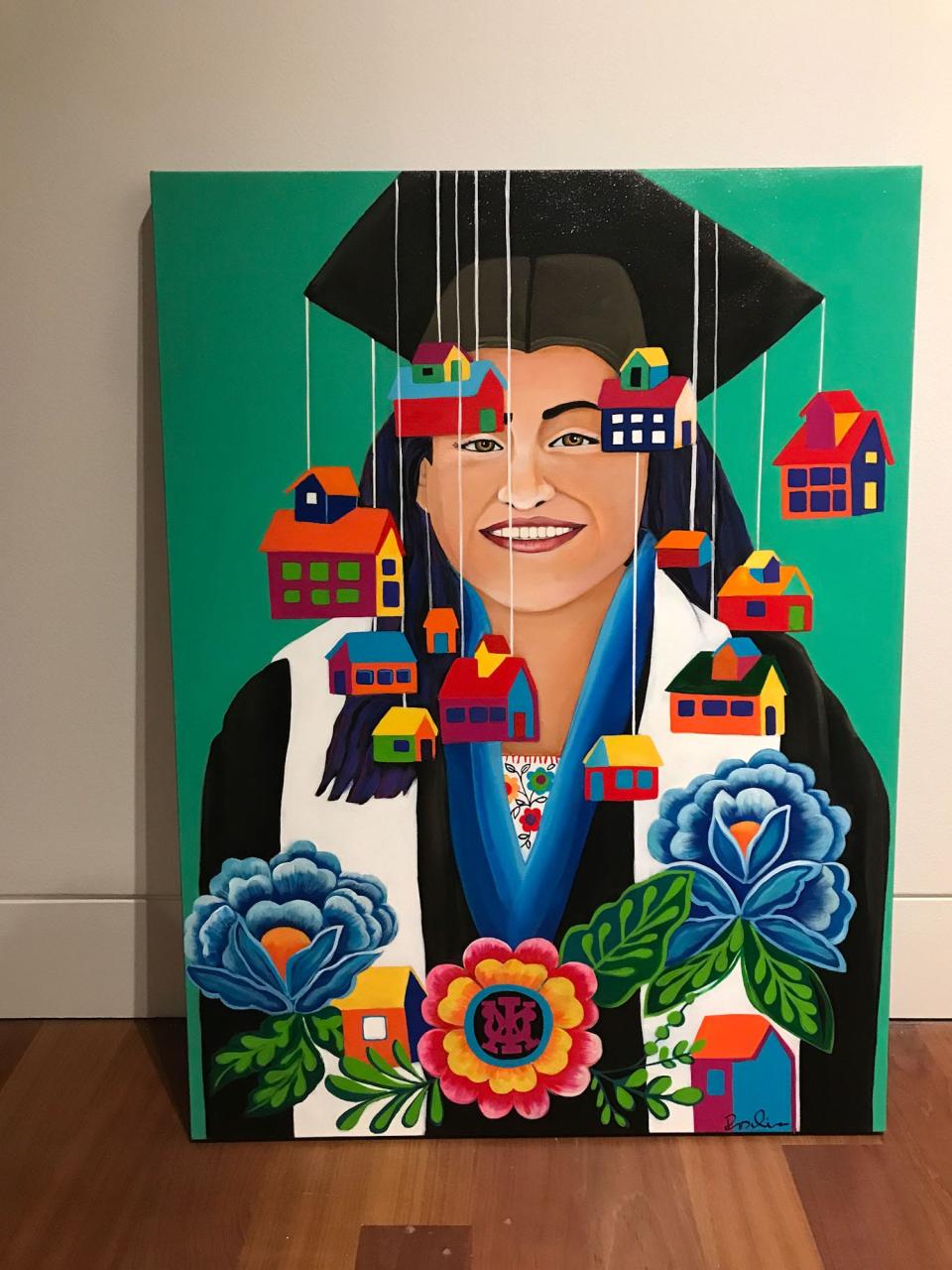 Rosalia Torres-Weiner has a series of paintings of Dreamers in "Lugar de Encuentros/Place of Encounters," a new exhibition at the Cameron Art Museum.