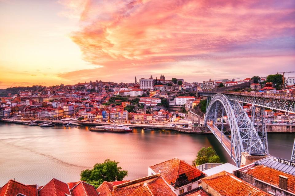 A view over Porto from across the Don Luis I Bridge (Getty Images/iStockphoto)