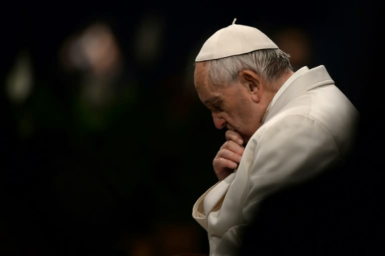 Pope Francis spoke of shipwrecks and abuse scandals in his Good Friday prayer