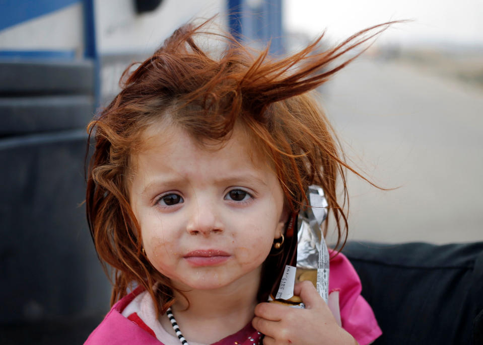 An internally displaced girl