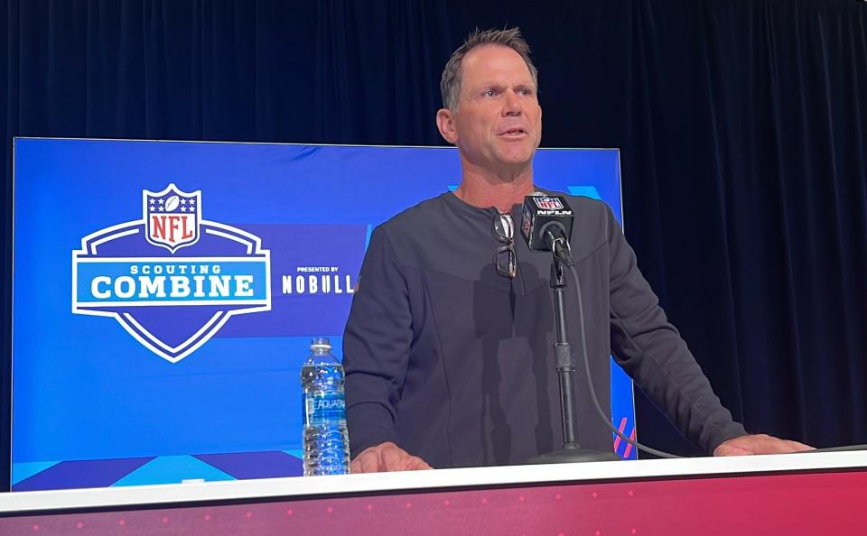 Jaguars G.M. Trent Baalke meets with media at 2023 NFL Scouting Combine