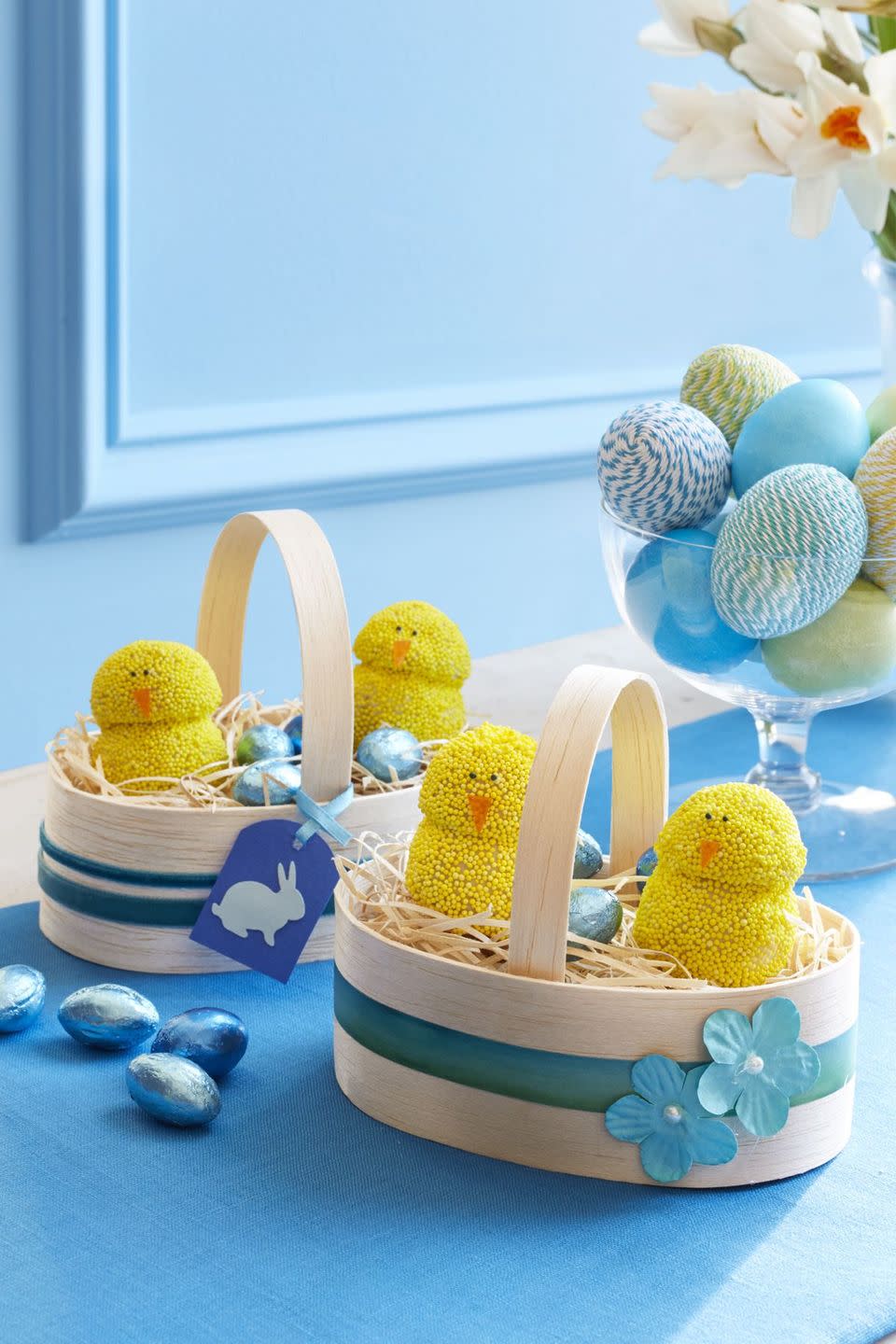 Spring Chicken Balsa Wood Easter Baskets