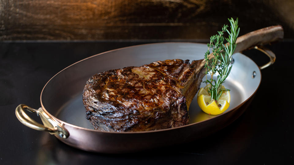 grilled tomahawk steak