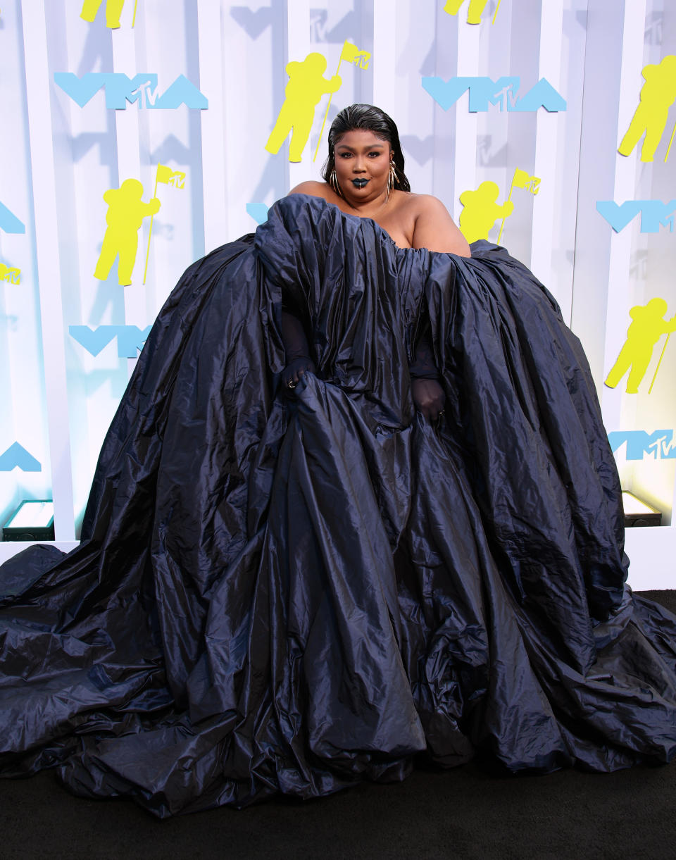 Lizzo attends the 2022 MTV VMAs at Prudential Center on August 28, 2022 in Newark, New Jersey. 