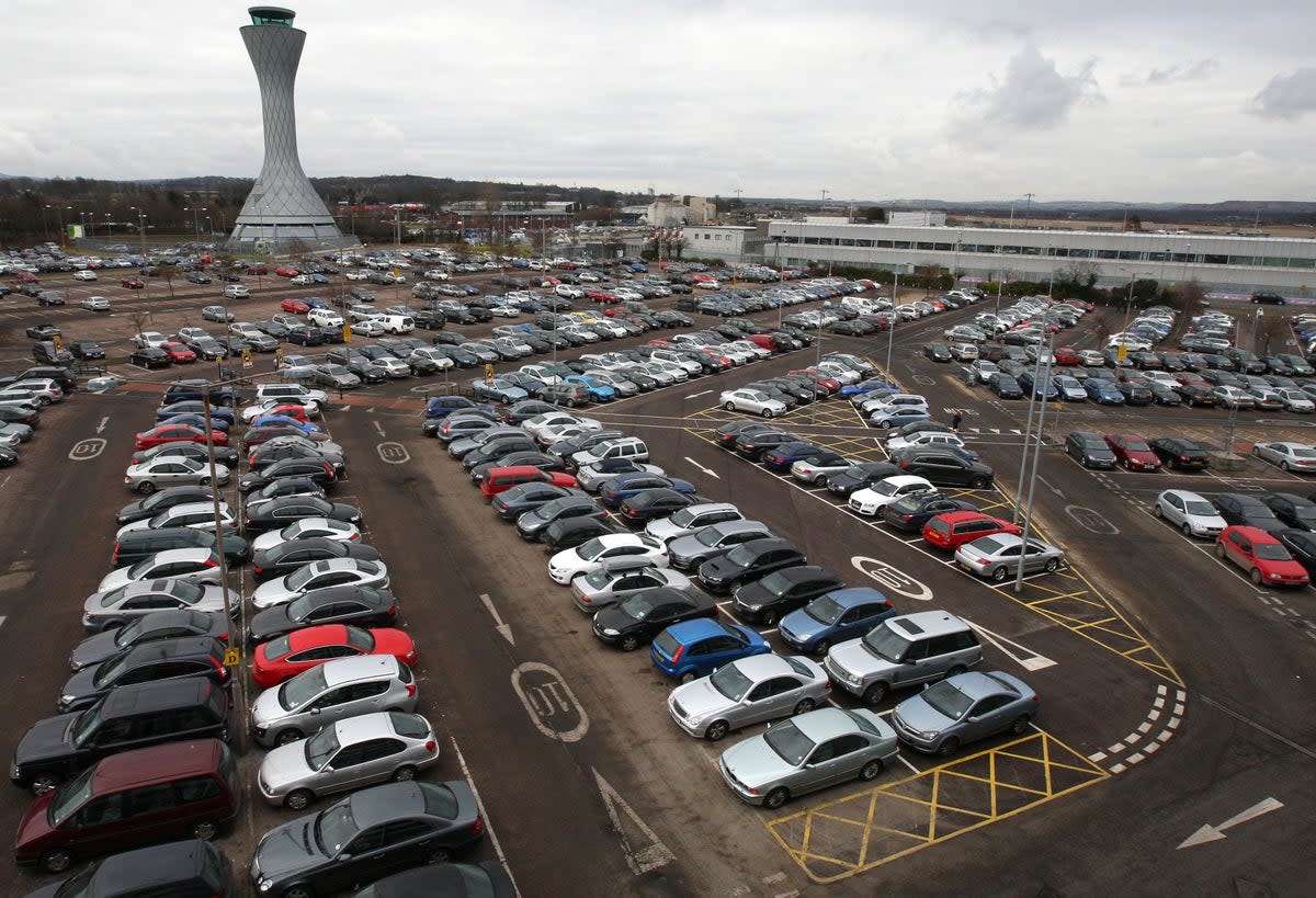 Holidaymakers are being charged up to four times more for airport parking if they pay on arrival rather than in advance (PA)