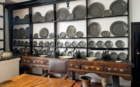 The pewter sideboard in the dining room - Credit: christopher jones