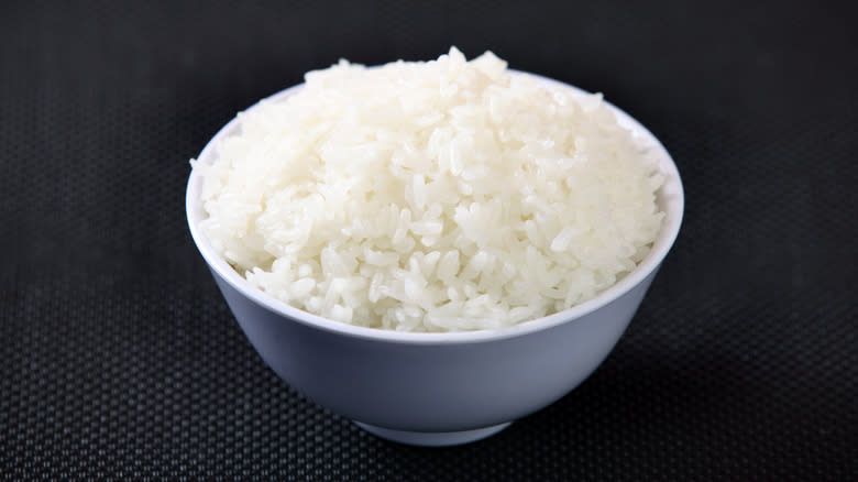 Small bowl of white rice