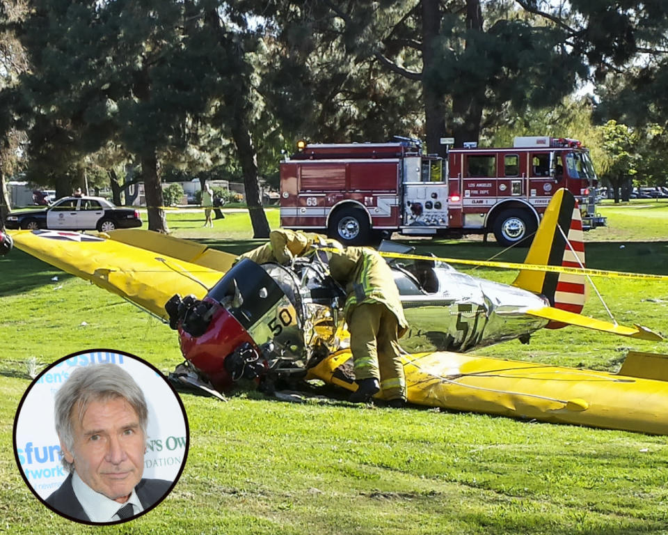 5. Harrison Ford Crashes Plane