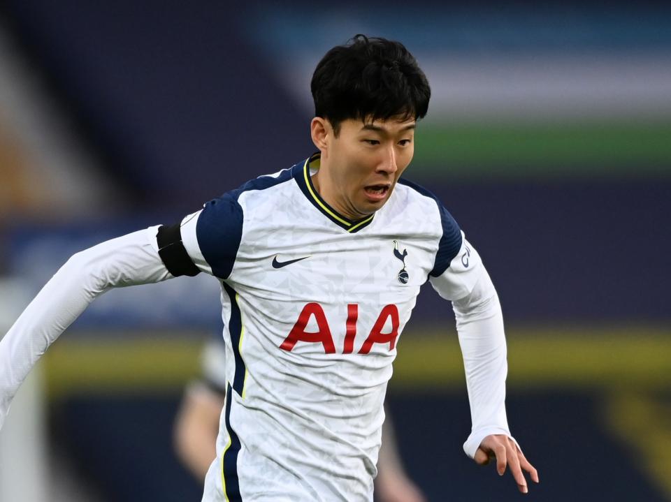 Tottenham midfielder Son Heung-min (Tottenham Hotspur FC via Getty Images)