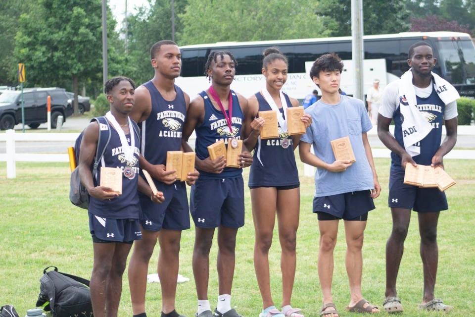 Fayetteville Christian had five individual champions at the NCISAA Division III state championship meet.