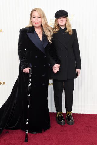 <p>Gilbert Flores/Variety via Getty</p> Christina Applegate and daughter Sadie in February 2023.