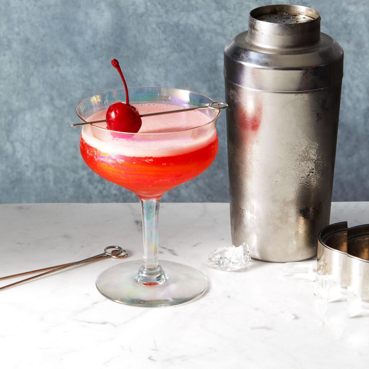 festive  fruity mary pickford cocktail alcohol