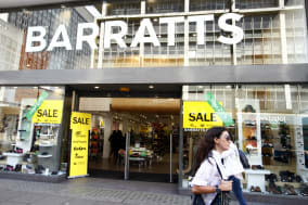 Barratts shoes in administration