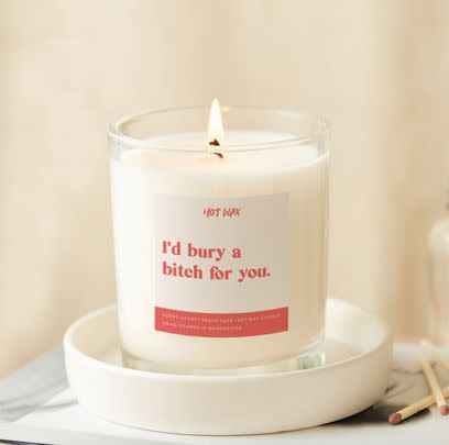 This soy wax candle that just perfectly sums up how you feel