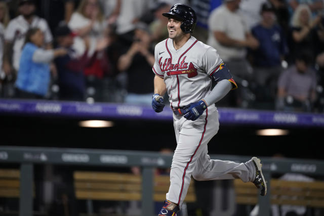 Braves, Mets w atlanta braves youth jersey ill resume at 8:45 p.m.