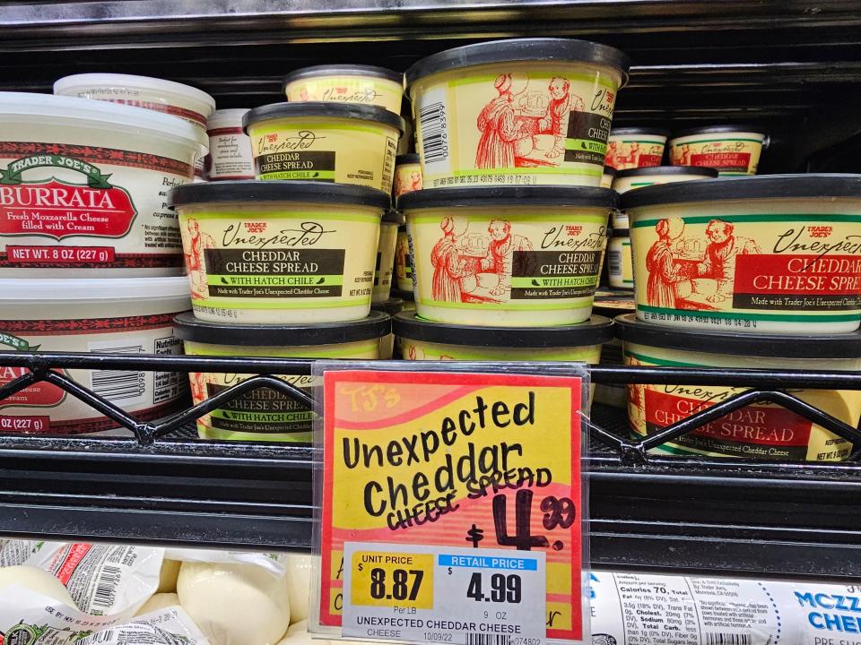 Trader Joe's Unexpected cheddar cheese spread