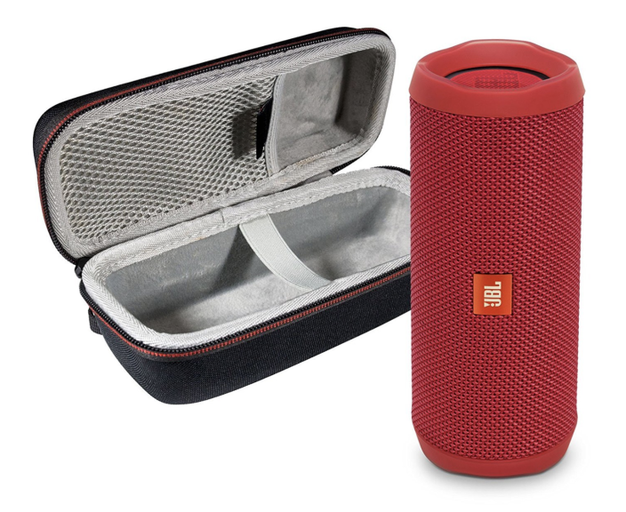 JBL Flip 4 Portable Bluetooth Wireless Speaker Bundle with Protective Travel Case