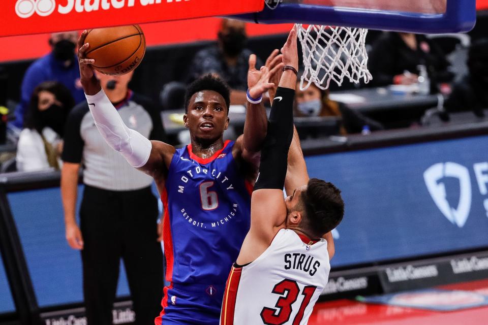 Re-signing athletic guard Hamidou Diallo might be among the Pistons' biggest priorities this summer. Acquired from Oklahoma City in March, he'll be a restricted free agent.