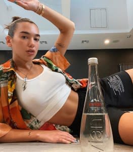 Dua Lipa Shared a Sexy Selfie to Celebrate Her Role as Evian’s New Global Ambassador