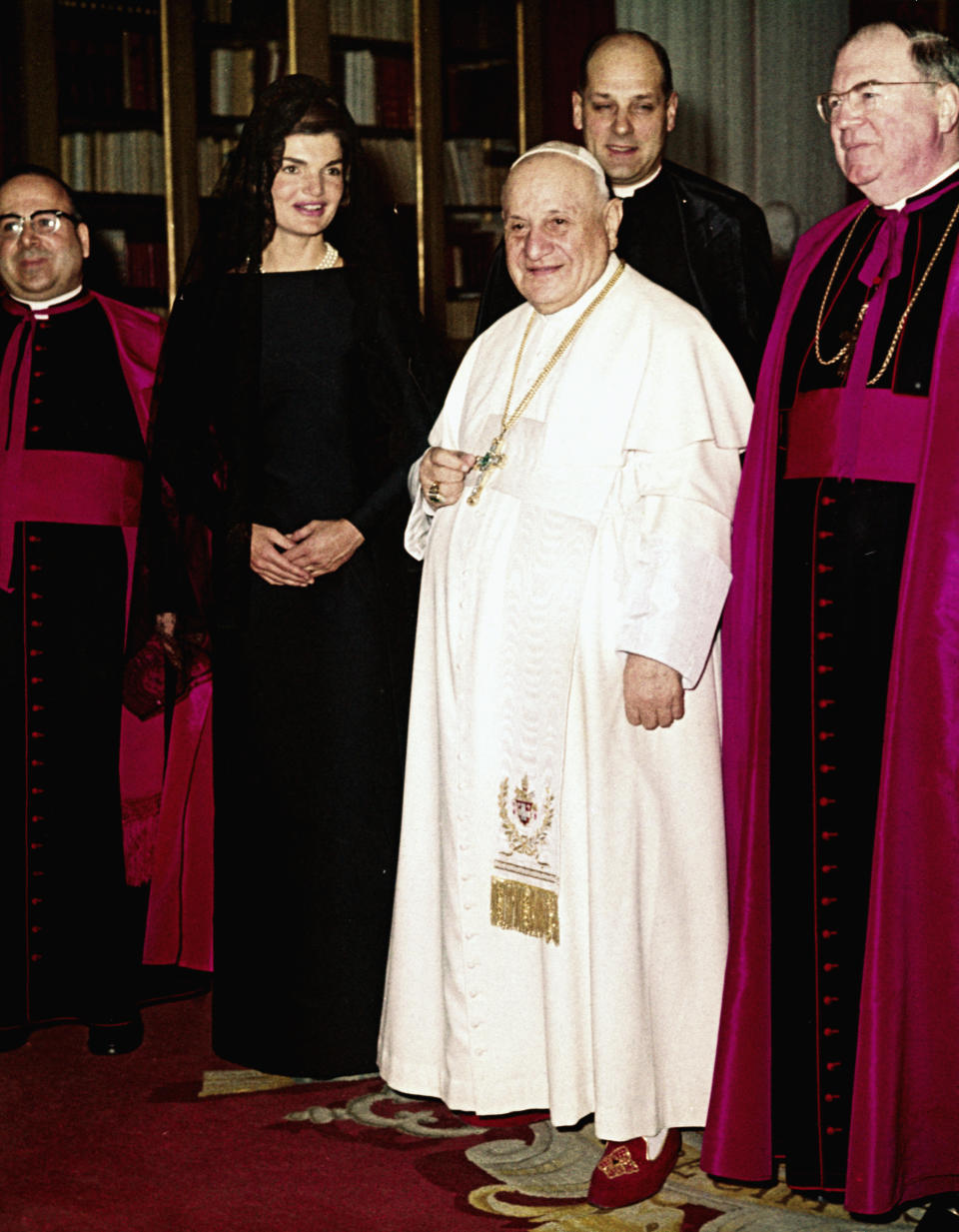 Gotta be royal! First lady Jackie Kennedy was Catholic, but exceptions&nbsp;don't apply to non-royals. She wore full-length black to meet&nbsp;Pope John XXIII in 1962.