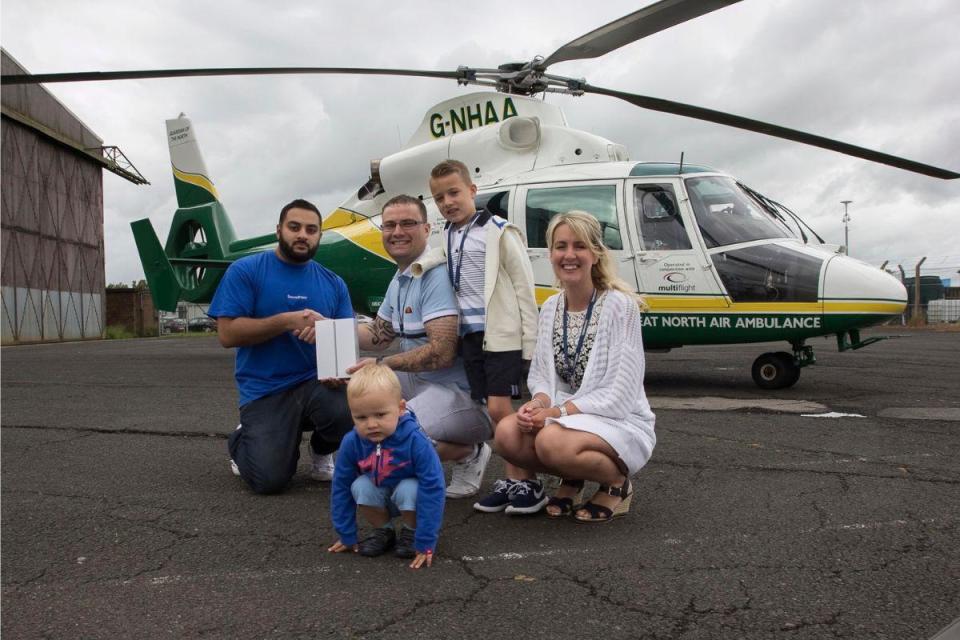 Tom Heath, from Redcar, began fundraising for the Great North Air Ambulance Service (GNAAS)&nbsp;after his brother, Matthew, died in a crash&nbsp;travelling between Dunsdale and Guisborough in July 2008 Credit: GNAAS &lt;i&gt;(Image: GNAAS)&lt;/i&gt;