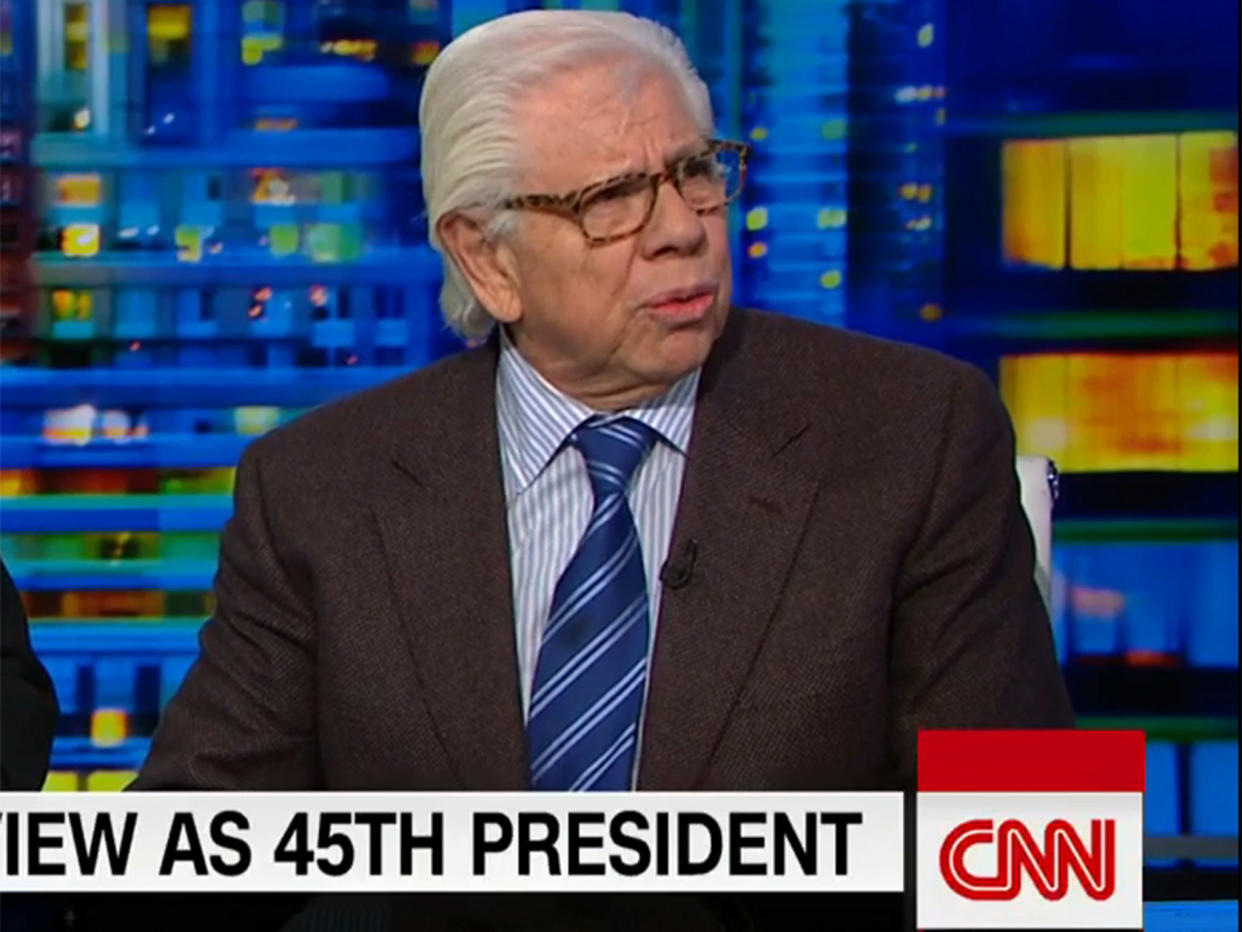 Carl Bernstein appears on CNN on Wednesday 25 January 2017: CNN/Screengrab
