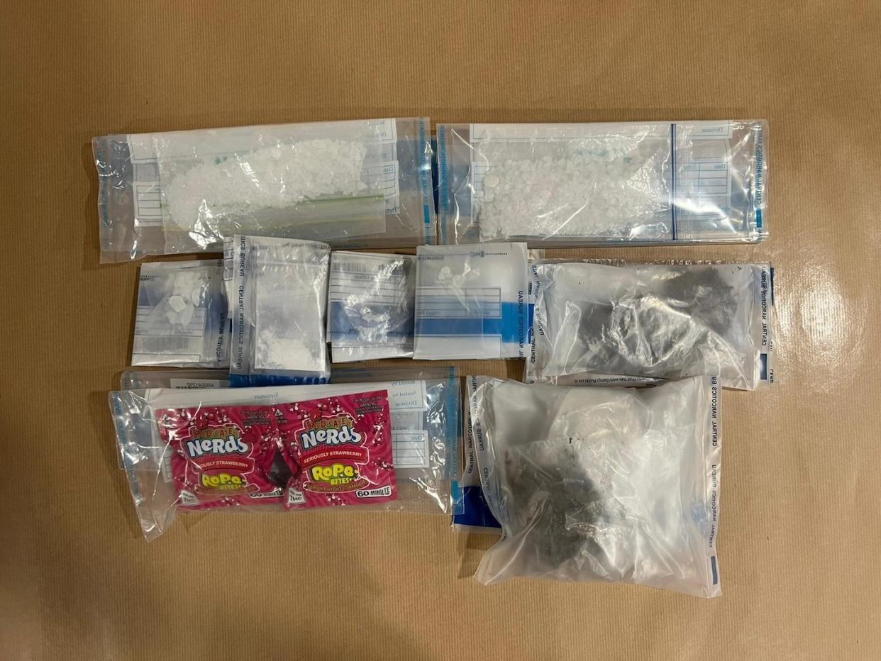 Drugs seized from a luxury vehicle belonging to an 18-year-old male suspect in Boon Lay (Photo: Central Narcotics Bureau) 