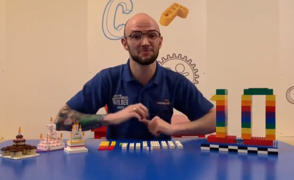 Parents are encouraged to share their kids' creations with James (Lego)