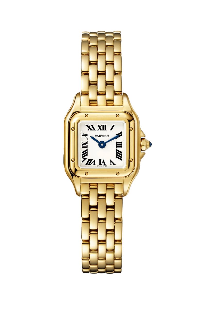 <p><a href="https://www.cartier.com/en-us/watches/womens-watches/panthere-de-cartier-watch-CRWGPN0016.html" rel="nofollow noopener" target="_blank" data-ylk="slk:Shop Now;elm:context_link;itc:0;sec:content-canvas" class="link ">Shop Now</a></p><p>Cartier</p><p>cartier.com</p>