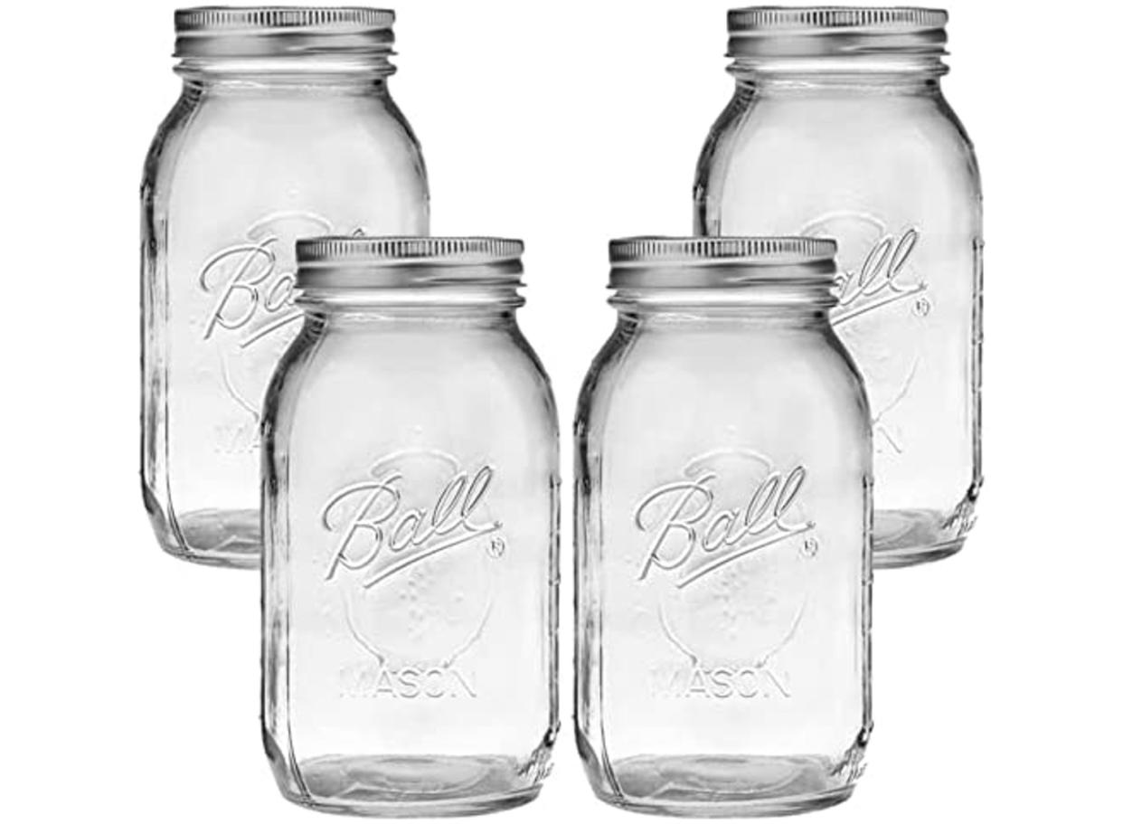 For your favorite preserves, canning project or ice-cold lemonade, nothing compares to a classic Mason jar. (Source: Amazon)