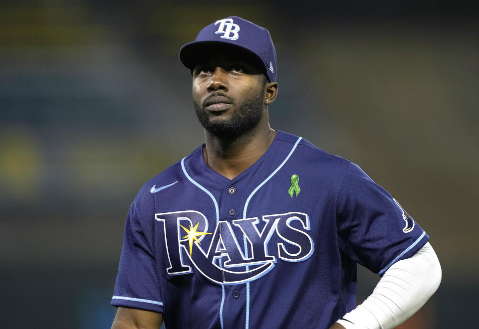 Randy Arozarena con los Rays.