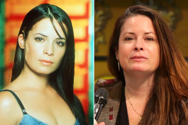 <p>Paramount Pictures/Deliverd by: Online Usa, Inc.; Susannah V. Vergau/picture alliance via Getty</p> Holly Marie Combs on 'Charmed' and in 2019