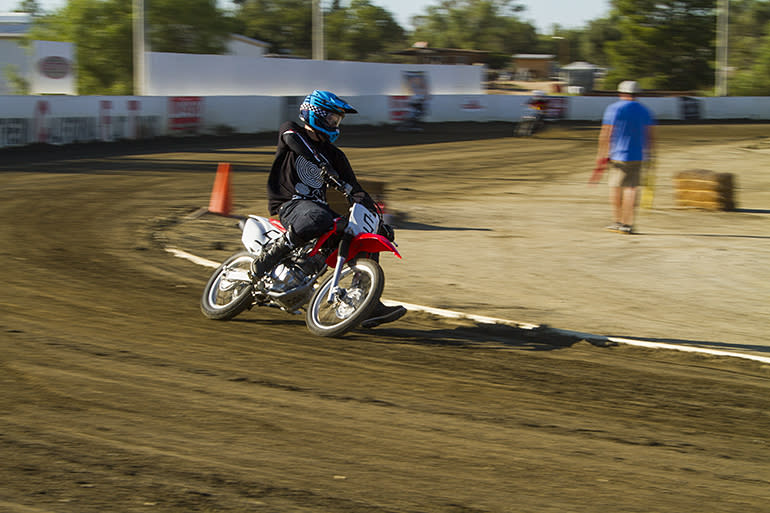 I was riding the CRF150F, wearing some Alpinestars Oscar gear.