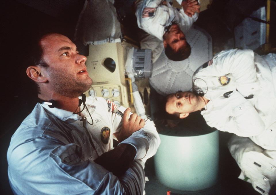 From left to right, Hanks, Kevin Bacon and Bill Paxton are pictured in the 1995 film "Apollo 13." The Ron Howard-directed space drama was nominated for best picture at the 68th annual Academy Awards in 1996.