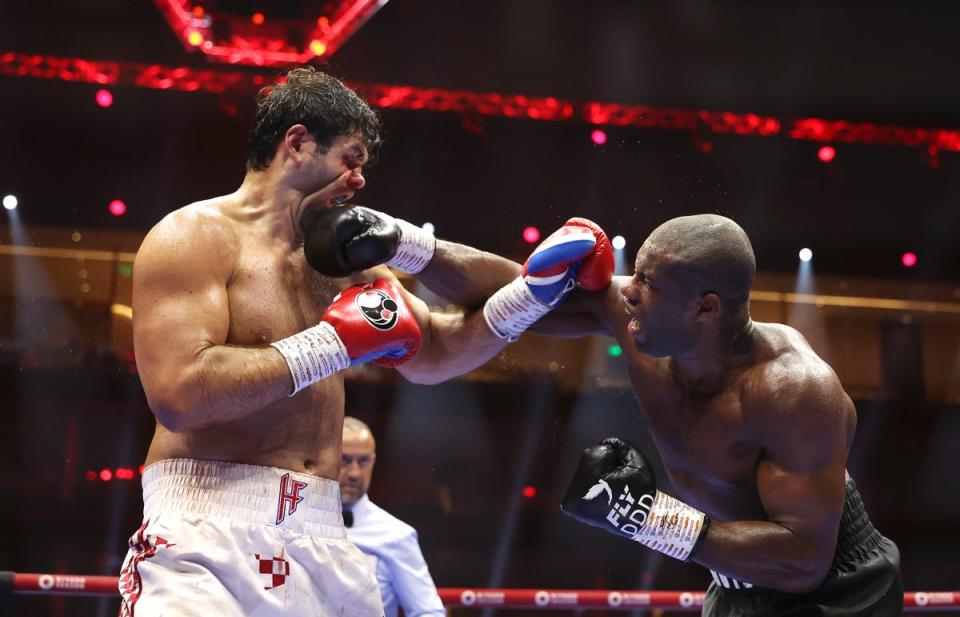 Daniel Dubois venció brillantemente a Filip Hrgovic para potencialmente preparar una pelea contra Anthony Joshua (Getty Images)