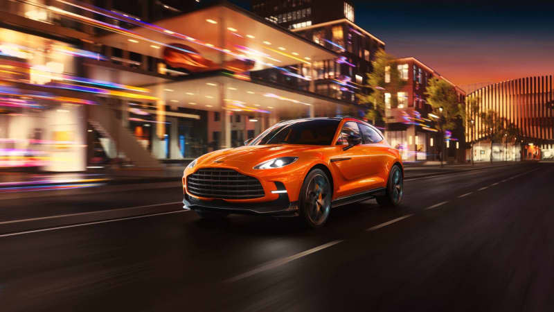 Aston Martin is gives its luxury DBX SUV new colours and trims, as well as plenty of new tech. Aston Martin/dpa