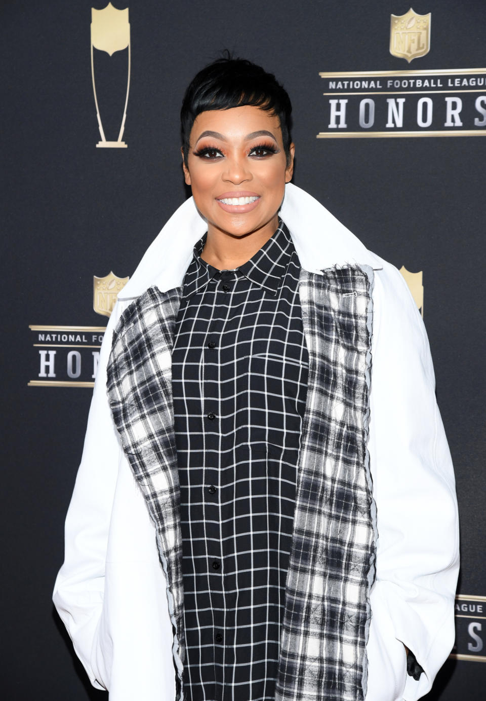 Monica attends the 8th Annual NFL Honors at The Fox Theatre in 2019.