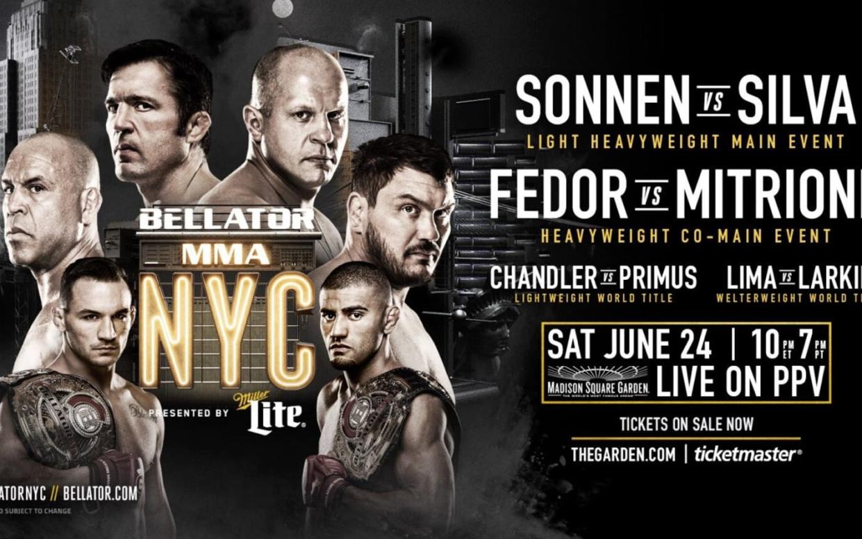 Bellator MMA NYC: live updates from Sonnen vs Silva